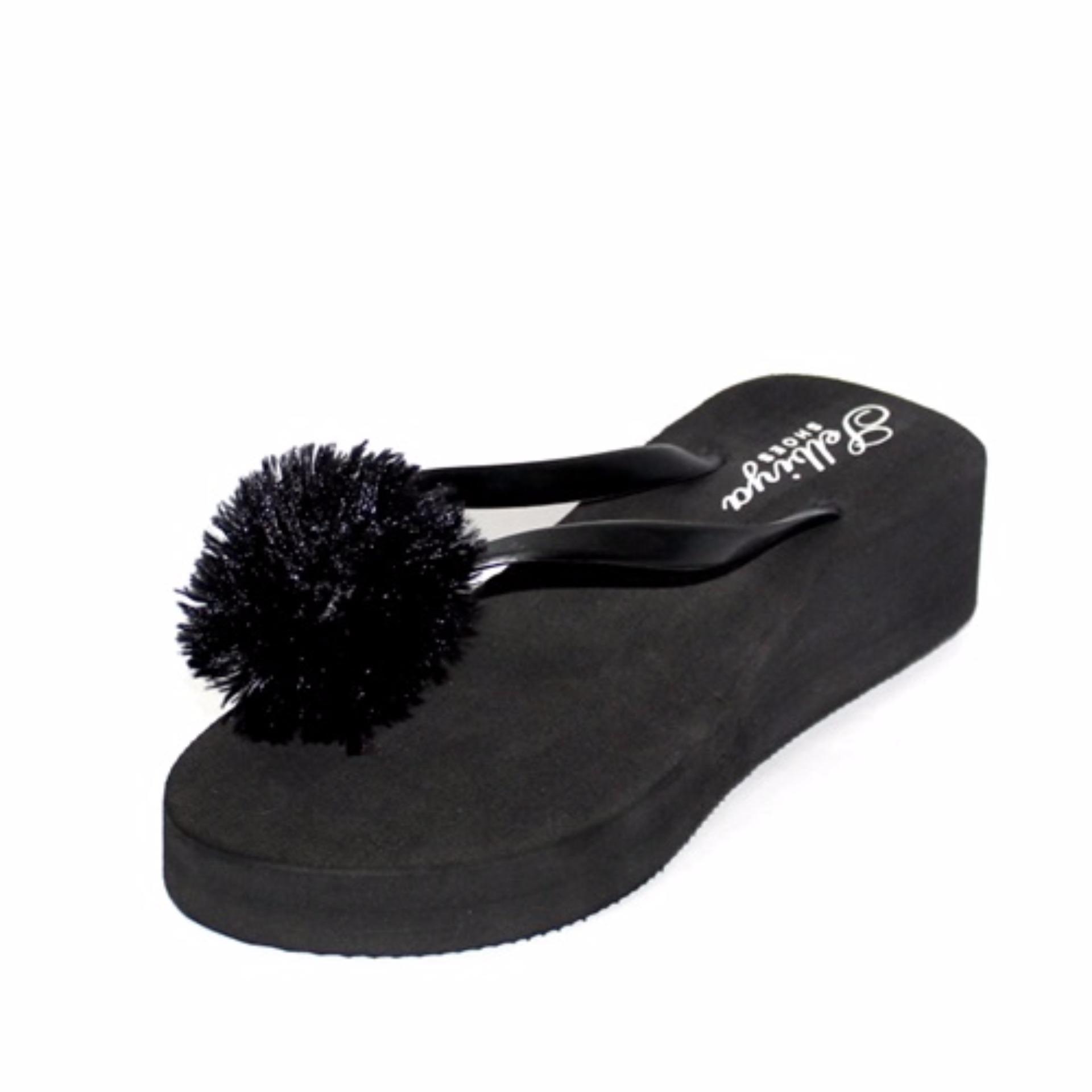 Marlee Sandal Spon Dewasa Shafira - Hitam