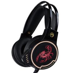Marvo Gaming Headset HG8907 - Cool LED Light USB Power - Hitam