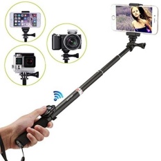 Maryger 4-in-1 Portable Bluetooth Selfie Stick for iPhone, Android Mobile,Digital Camera and Waterproof Action Camera,Black - intl