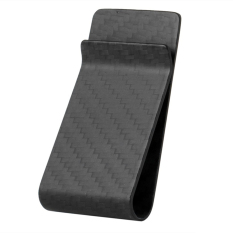 Matte Finish Carbon Fiber Business Card Cash Wallet Money Clip (Intl)