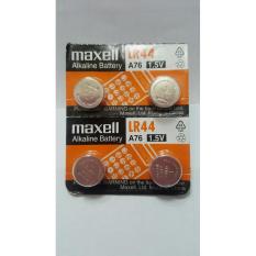 Maxell Baterai Batre Kancing LR44 LR 44 utk Jam Tangan, Remote, Kalkulator Ori Original Asli