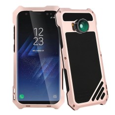 Mayi Samsung Galaksi S8 Kamera Lensa Aksesori Perlengkapan Case, kobwa Tahan Debu Anti Guncangan Aluminium Case dengan 3 Di 1 198 ° Fisheye Lensa + 15X Macro Lensa + Lebar Sudut lensa untuk Samsung Galaksi S8-Internasional
