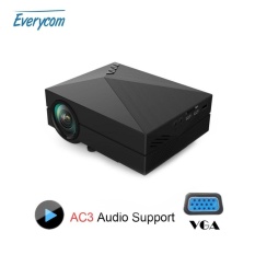 Media Pemutar Gm60 Mini Lcd Projector 1000 Lumens AC3 Dukungan Fullhd Video Portabel LED Rumah Theater Murah HDMI Projector Beamer -Internasional