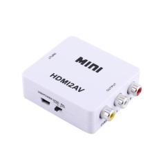 Mediatech Mini HDMI to AV Converter Adapter - Putih