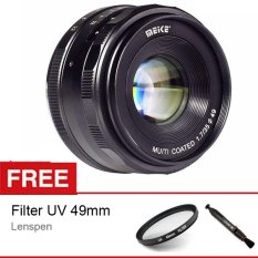 Meike MK-35mm f/1.7 Manual Focus Lensa For Sony E Mount NEX7/a6300/a5000/a5100/a6000 Free Aksessories Lensa