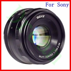 Meike MK-E-35-1.7 35 Mm F1.7 Aperture Besar Manual Perdana Fixed Lensa APS-C untuk S0ny E-Gunung Digital Kamera Mirrorless NEX 3 NEX 3N NEX 5 NEX 5 T NEX 5R NEX 6 7 A5000, a5100, A6000, A6100, A6300 A6500 A9-Intl