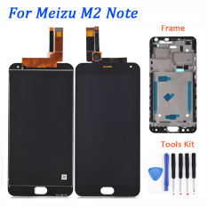 MEIZU Tampilan LCD + Layar Sentuh Digitizer Majelis dengan Bingkai For Meizu M2 Catatan Telepon 5.5 Inci (Hitam)