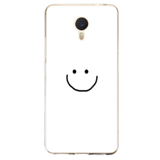 MEIZU 3/3 S/note3 Casing HP noblue E sangat tipis sampul lunak metal Gaya Barat kepribadian geometris grafis Silikon
