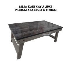MEJA LAPTOP LIPAT KAYU / MEJA BELAJAR LIPAT KAYU