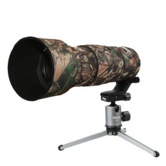 Meking Kamuflase Lensa Lindungi Lambang Cover Camo W/Tripod untuk Nikon 200-500mm F5.6 VR Camera- INTL