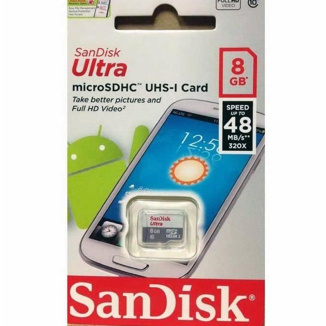 MEMORY SANDISK ULTRA 8GB - Memori Sandisk Ultra 8 Gb Class 10