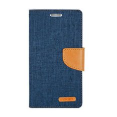 Mercury Canvas Diary Case Samsung Galaxy J5 J500 Flip Cover - Navy