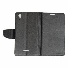 Mercury Fancy Diary Leather Case Flip Cover Sony Xperia T3 Flipshell Softcase / Sarung Case / Sarung Handphone Kulit / Case Sony Xperia T3 / Casing Sony Xperia T3 - Hitam