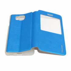 Mercury Flipcover For Samsung Galaxy Alpha SM-G850 View Flipshell / Sarung Case / Cover Handphone - Biru