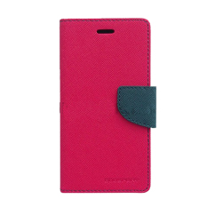 Mercury Goospery Fancy Diary for Oppo Find 5 Mini Case - Hot Pink/Navy