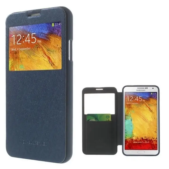 Mercury Wow Bumper Case Sony Xperia C3 Casing Cover Flip Biru Tua Lazada Indonesia