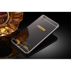 Bumper Logam dan Cermin Pc Belakang Sampul Case untuk Lenovo A6000-Intl