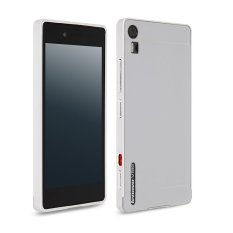 Bingkai Logam Penutup Belakang Case Pelindung For Lenovo VIBE Shot (Silver)-International