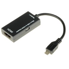 MHL Micro USB Male Ke HDMI Female Adaptor Kabel untuk Galaxy S2 (Hitam)--Intl