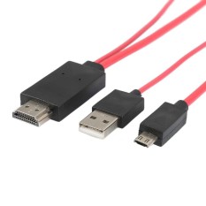 MHL Mikro USB Ke HDMI 1080 P Kabel TV HD Adaptor untuk Samsung Galaxy S5 Meizu MX2-Intl