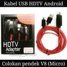 MHL micro USB untuk HDMI 1080P HDTV kabel adaptor untuk Samsung Galaxy S2 II i9100, Samsung Galaxy Note GT-N7000 i9220,HTC EVO 4G, HTC EVO 3D, HTC Sensation 4G G14,HTC Flyer