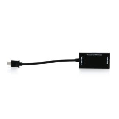 MHL Micro USB untuk HDMI A/V TV Kabel Bang Pendek To Adaptor LG/HTC/Sony/Samsung HDTV (Hitam)