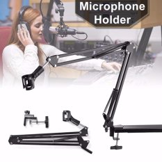 Mic Arm Stand Microphone Suspension Holder for Sound Record Black