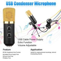 Mic Condenser Mikrofon USB + Mini Tripod Stand - MK-F100TL