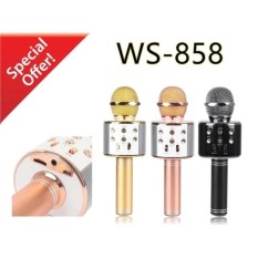 MIC FLECO WS-858 Wireless Bluetooth Karaoke - Mic Smule FLECO 858 BBS (WARNA RANDOM)