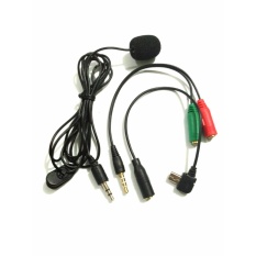 Microphone Eksternal 3.5mm Untuk Motovlog Action Camera Gopro Xiaomi Yi SjCam Bpro Kogan Eken Smartphone Laptop