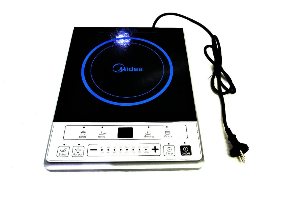 MIdea IC1613 Kompor Induksi - Hitam - Free Panci dan Teflon - Gratis Pengiriman Surabaya, Mojokerto, Jombang, Kediri, Madiun