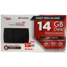 MIFI 4G LTE Huawei E5673 Bundling Telkomsel Free 14gb 60 hari - Hitam