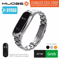 MIJOBS METAL Stainless Steel Wrist Strap Xiaomi Mi Band 2 PLUS Original - Silver