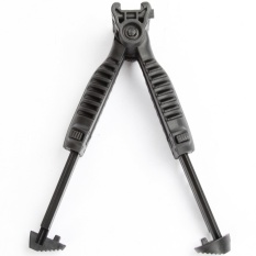 Militer Adjustable Vertikal Rifle Foregrip Bipod + 20mm Picatinny Rail Mounts-Intl