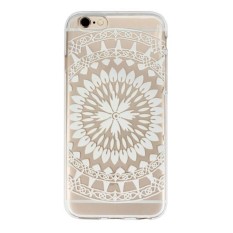 Juta Menghabiskan Tribal Relief Pola TPU Case Cover untuk IPhone 6 S 4.7 Inch Putih-Intl