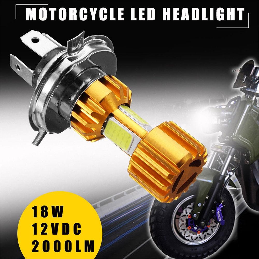 Mingrui Auto MotorH4 Motor Headlight COB LED Hi/Lo Beam Lampu Bulb 2000LM 6000 K Super Terang-Internasional