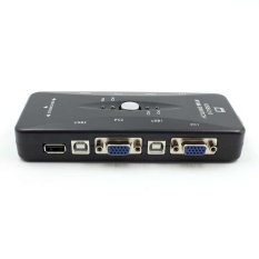 Mini 4-port USB 2.0 Saklar KVM keyboard mouse VGA Video Monitor Hot-swappable-Intl