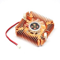 Mini 55 Mm 2 Jarum Pendinginan Penggemar Heatsink Cooler untuk CPU Komputer Buah VGA Video Kartu-Internasional