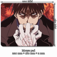 Mini Anime Mouse Pad 22x18x0.2cm Mat for A616 Roy Mustang - Fullmetal Alchemist (Size: 22cm by 18cm) - intl