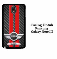 Mini cooper Jhon Cooper Works SAMSUNG GALAXY NOTE 3 Casing Hardcase Custom Case Cover