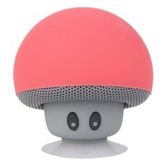 Mini Cute Jamur A Bluetooth Speaker dengan Penyedot (Rose Red)-Intl
