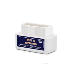 Mini ELM327 WiFi OBD2 Mobil Diagnostik Scanner Lampu Mesin Cek Kode Masalah Diagnostik Pembaca untuk Android Apple IOS Windows Beberapa Platform Warna: Putih