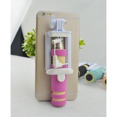 Mini Fashion Handheld Lipat Potret Diri Stick Holdermonopod (Warna: Pink) (Pink) (Pink) -Intl