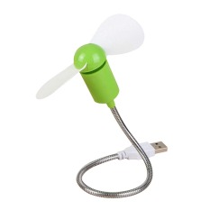 Mini Fleksibel USB Kipas Pendingin untuk Laptop dan PC Komputer (Hijau)