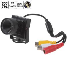 Mini HD 600TVL 1/3 Lensa 12mm Kamera CCTV Warna Video Audio Keamanan CMOS-Intl