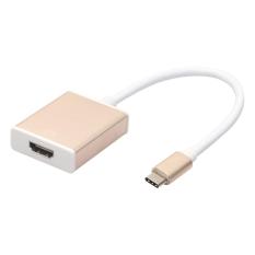 Mini HD High Speed 18 Cm Tipe-C USB 3.1 Male untuk HDMI Kabel Adaptor 1080 P USB-C untuk MacBook/PC/Laptop/Tablet/Macbook-Intl