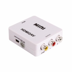 Mini HD Video Kotak 1080I 1080 P HDMI2AV Converter HDMI TO AV AdapterStandard HDMI Antarmuka untuk PS3 untuk PS4 DVD HDTV Monitor-Intl