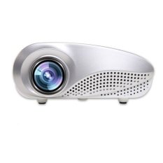Mini Home Multimedia Cinema LED Proyektor HD 1080 P Dukungan AV TV VGA USB HDMI SD Putih