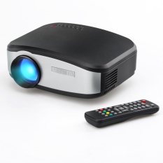 Mini LCD Portable CHEERLUX C6 LED Projector 1080p HD 800x480 1200 Lumens HDMI/USB/VGA/AV - Hitam