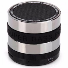Mini Metal Super Bass Portable Bluetooth Speaker S302 Kecil Logam USB Cable Suara Kuat Jelas Jernih Perlengkapan Audio Video Musik Lagu Music MP3 Speakers Cheap Portabel for Notebook NB iPod iPhone Ideal Audio Optimal - Hitam